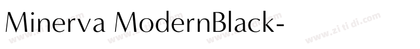 Minerva ModernBlack字体转换